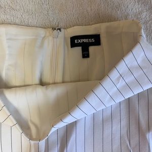 Express Pinstripe Midi Pencil Skirt Size 10